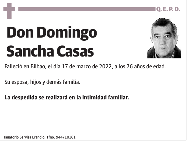 Domingo Sancha Casas