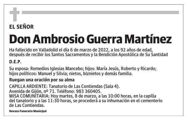 Don Ambrosio Guerra Martínez