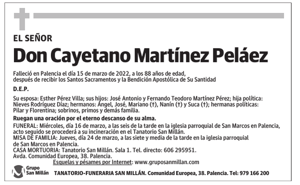 Don Cayetano Martínez Peláez