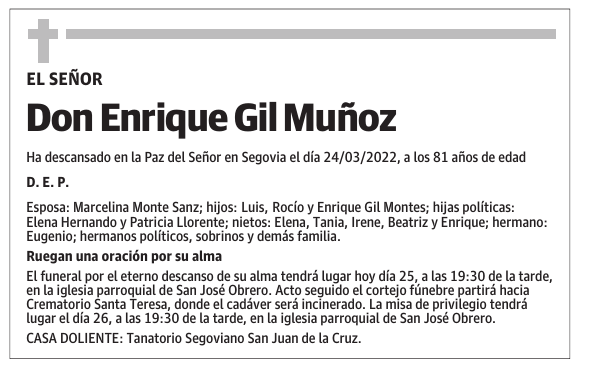 Don Enrique Gil Muñoz