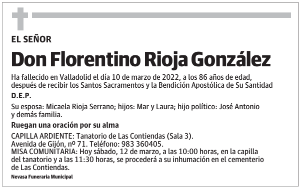 Don Florentino Rioja González