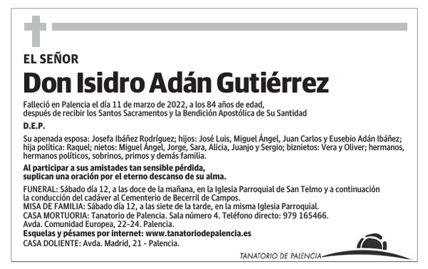 Don Isidro Adán Gutiérrez