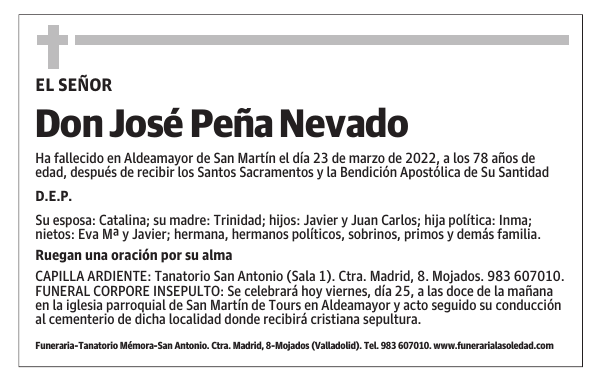 Don José Peña Nevado