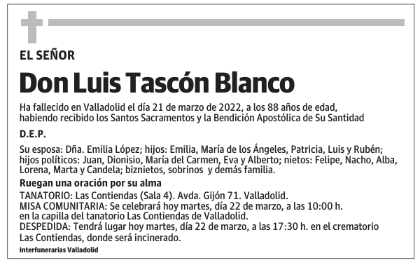 Don Luis Tascón Blanco