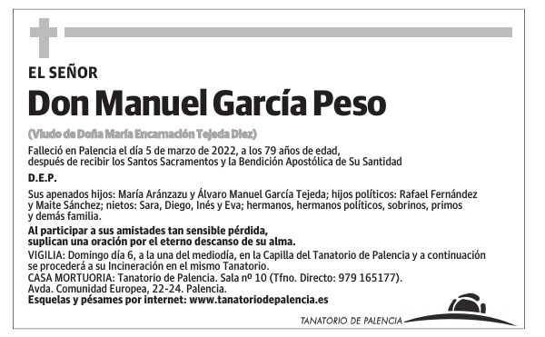 Don Manuel García Peso