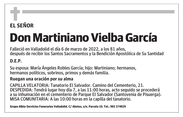 Don Martiniano Vielba García