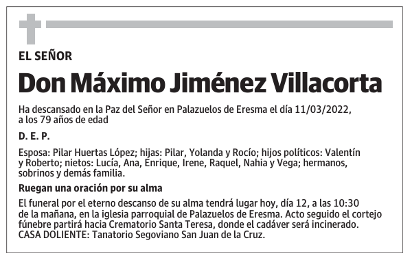 Don Máximo Jiménez Villacorta