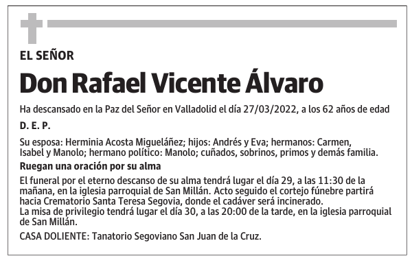 Don Rafael Vicente Álvaro