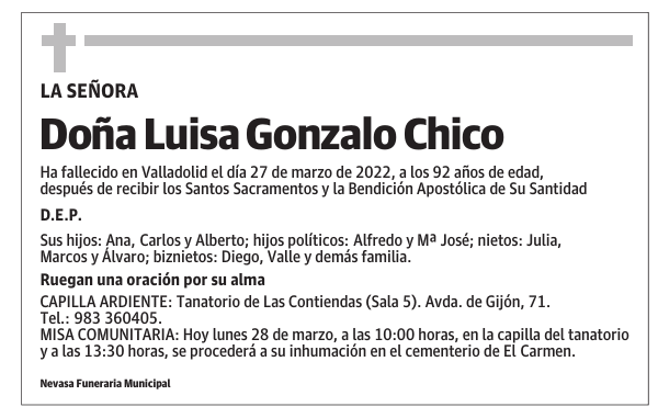 Doña Luisa Gonzalo Chico