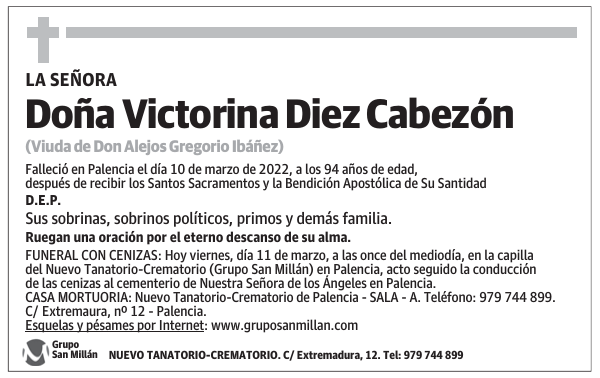 Doña Victorina Diez Cabezón
