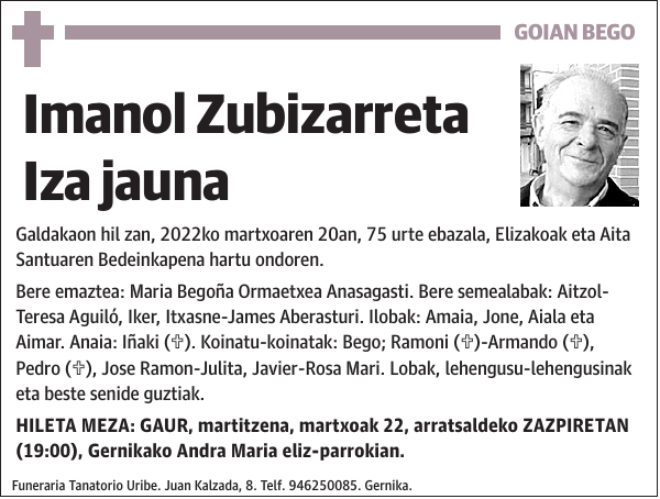 Imanol Zubizarreta Iza