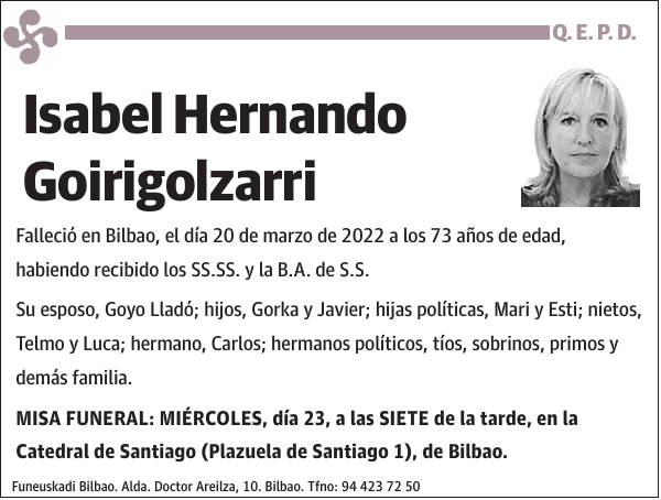 Isabel Hernando Goirigolzarri