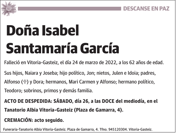 Isabel Santamaría García