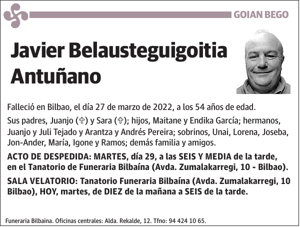 Javier Belausteguigoitia Antuñano