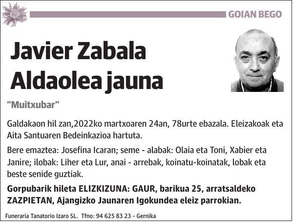 Javier Zabala Aldaolea