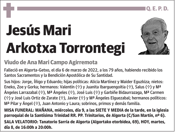 Jesús Mari Arkotxa Torrontegi