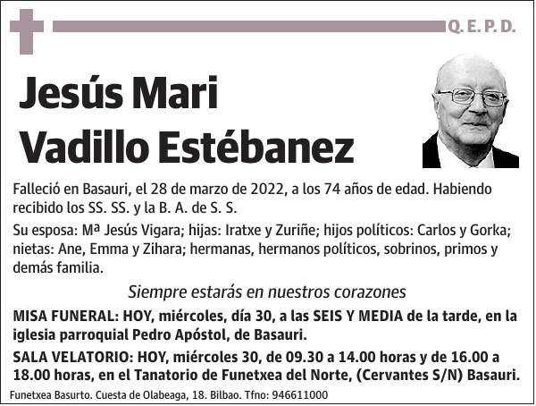 Jesús Mari Vadillo Estébanez