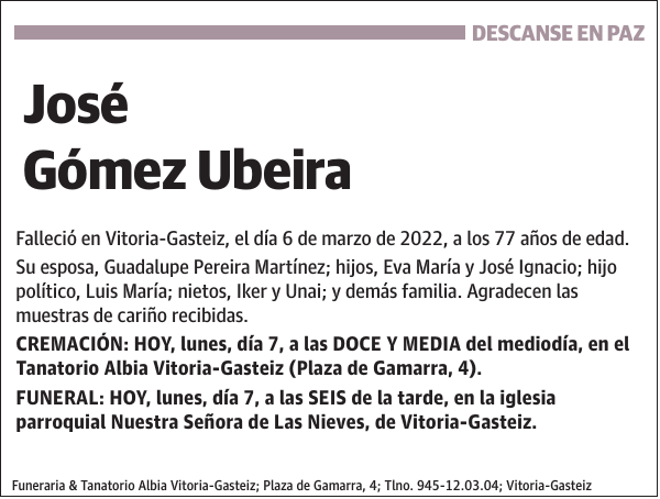 José Gómez Ubeira