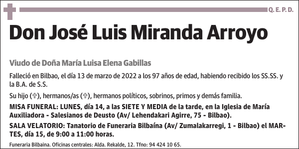José Luis Miranda Arroyo