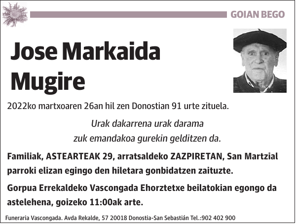 Jose Markaida Mugire