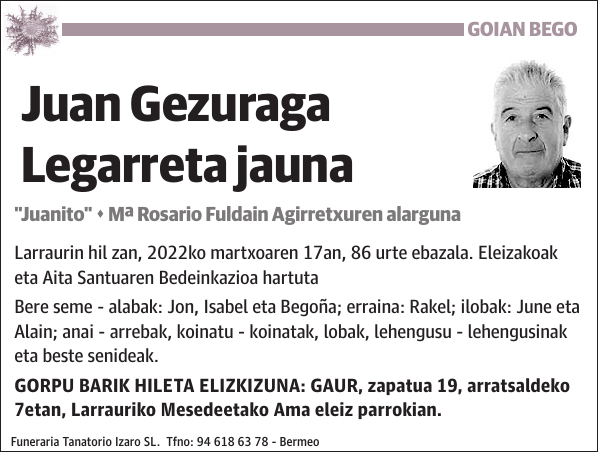 Juan Gezuraga Legarreta