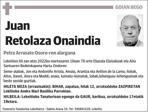 Juan Retolaza Onaindia
