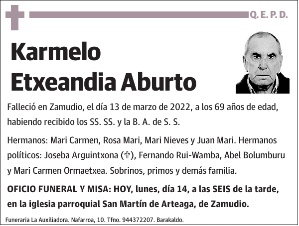 Karmelo Etxeandia Aburto