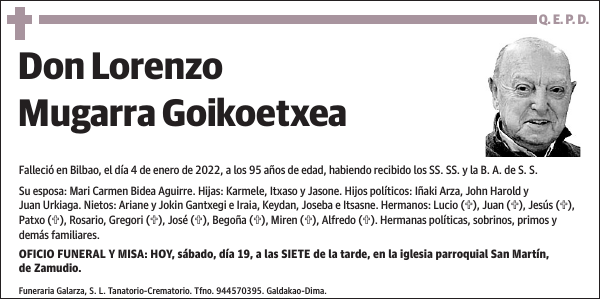 Lorenzo Mugarra Goikoetxea
