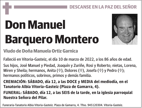Manuel Barquero Montero