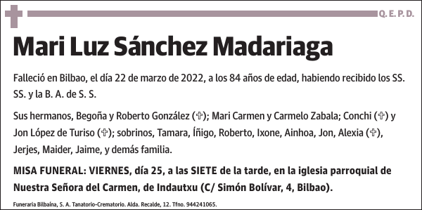 Mari Luz Sánchez Madariaga