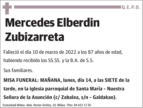 Mercedes Elberdin Zubizarreta