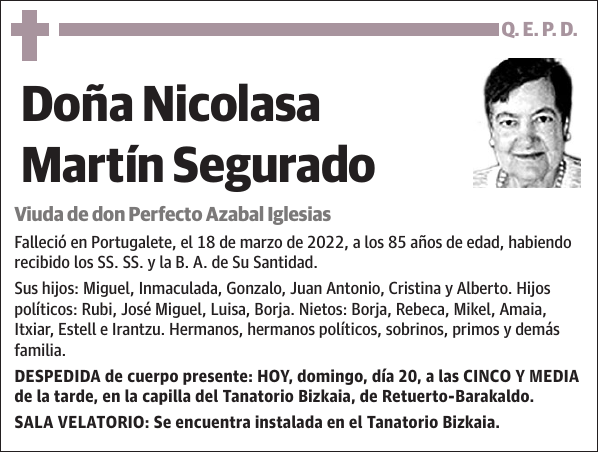 Nicolasa Martín Segurado