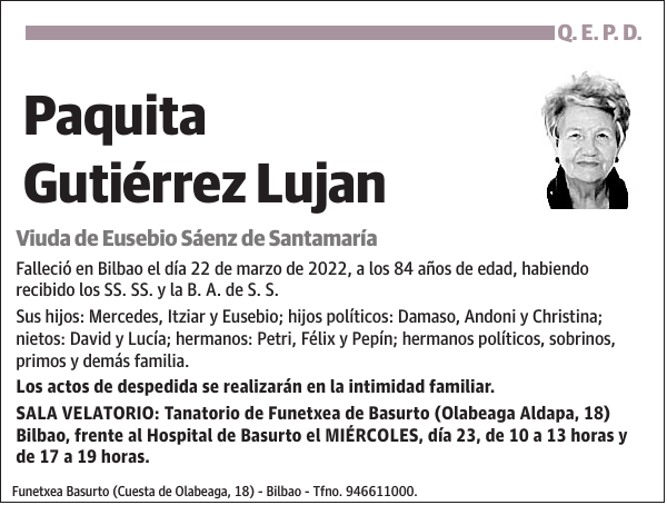 Paquita Gutiérrez Lujan