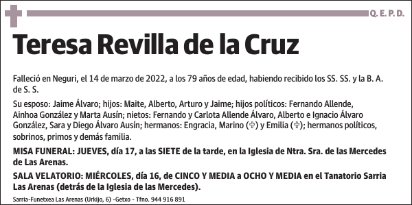 Teresa Revilla de la Cruz