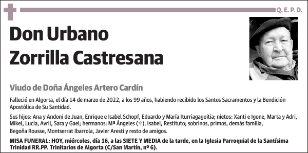 Urbano Zorrilla Castresana