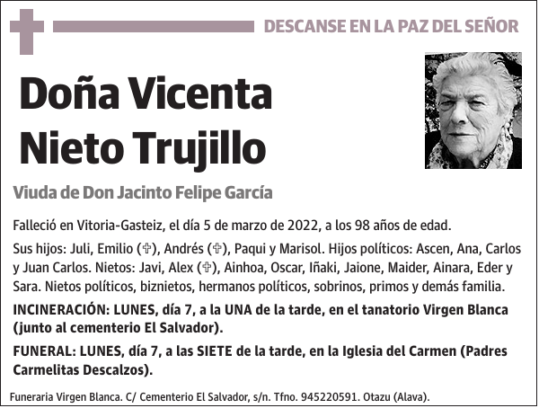 Vicenta Nieto Trujillo