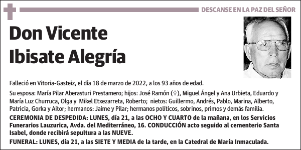 Vicente Ibisate Alegría