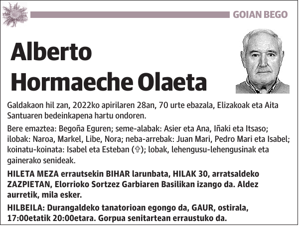 Alberto Hormaeche Olaeta