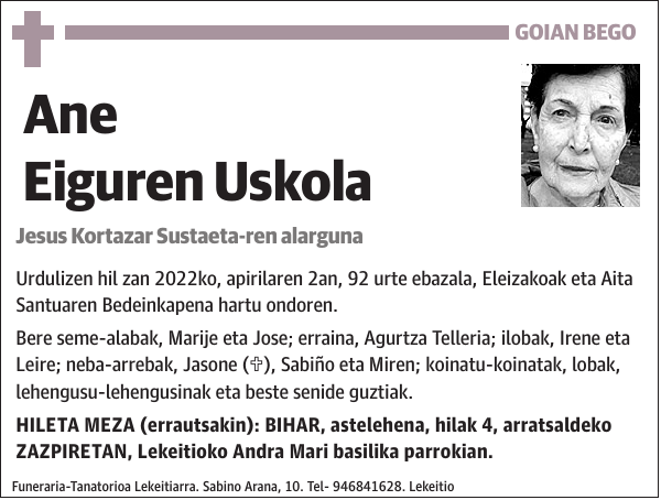 Ane Eiguren Uskola