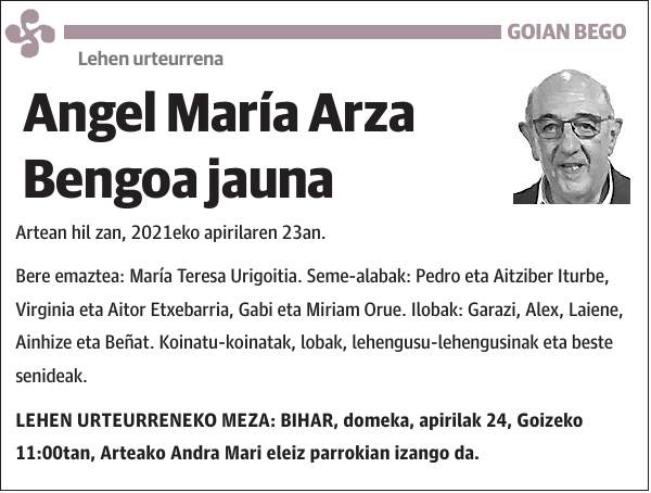 Angel María Arza Bengoa
