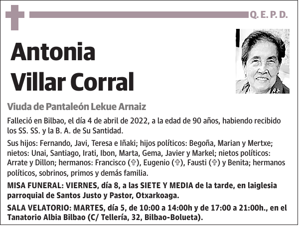 Antonia Villar Corral
