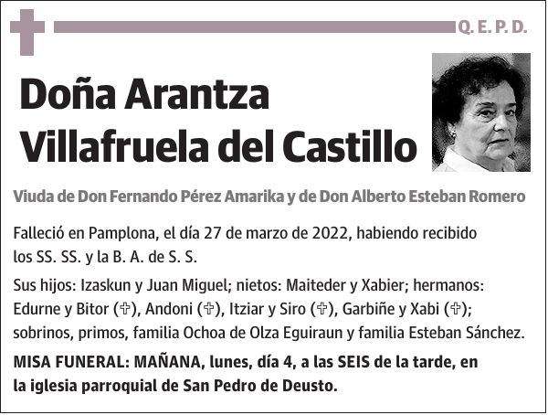 Arantza Villafruela del Castillo