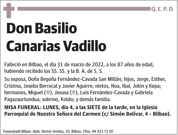 Basilio Canarias Vadillo
