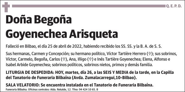 Begoña Goyenechea Arisqueta