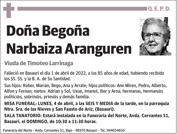 Begoña Narbaiza Aranguren