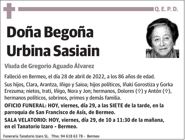 Begoña Urbina Sasiain