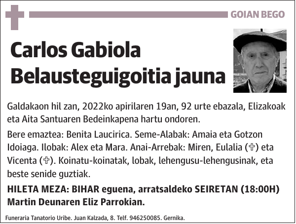 Carlos Gabiola Belausteguigoitia