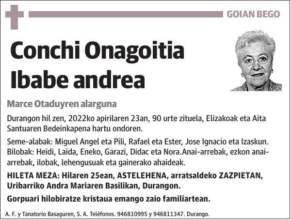Conchi Onagoitia Ibabe