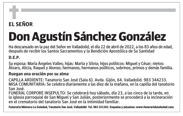 Don Agustín Sánchez González