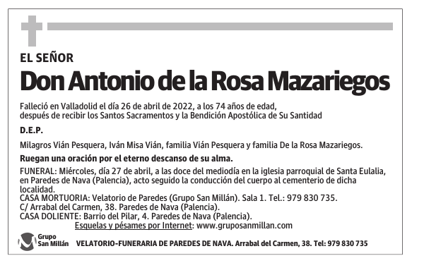 Don Antonio de la Rosa Mazariegos